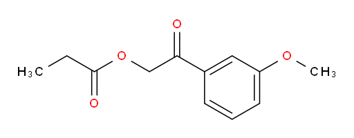 2-(3-methoxyphenyl)-2-oxoethyl propionate
