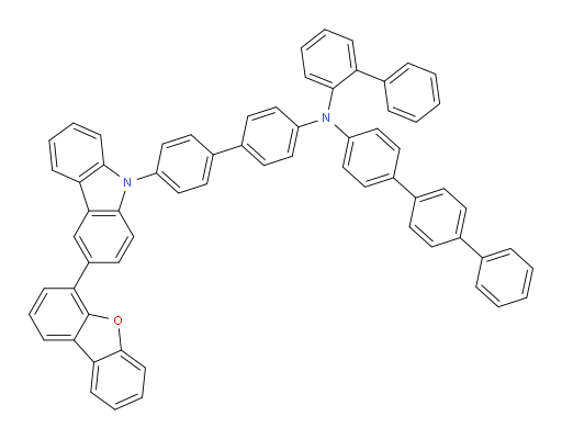 N-([1,1'-biphenyl]-2-yl)-N-(4'-(3-(dibenzo[b,d]furan-4-yl)-9H-carbazol-9-yl)-[1,1'-biphenyl]-4-yl)-[1,1':4',1''-terphenyl]-4-amine