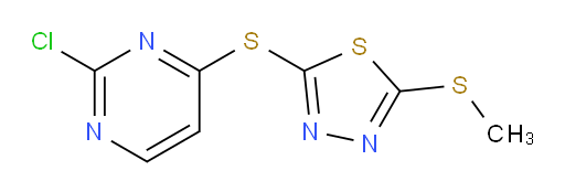 2-((2-chloropyrimidin-4-yl)thio)-5-(methylthio)-1,3,4-thiadiazole