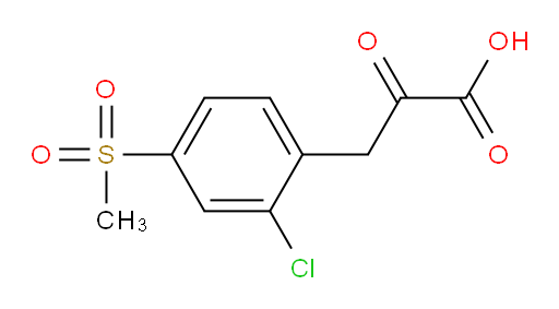 3-(2-chloro-4-(methylsulfonyl)phenyl)-2-oxopropanoic acid