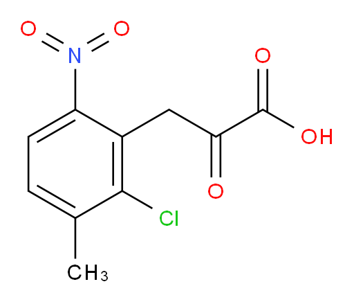 3-(2-chloro-3-methyl-6-nitrophenyl)-2-oxopropanoic acid