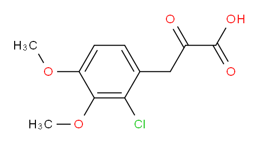 3-(2-chloro-3,4-dimethoxyphenyl)-2-oxopropanoic acid