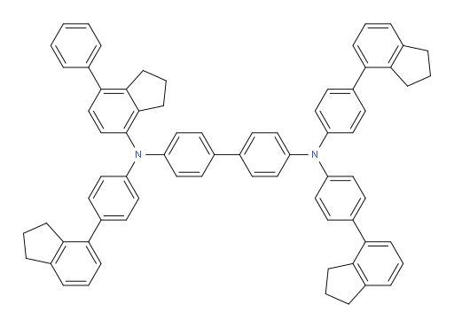 N4,N4,N4'-tris(4-(2,3-dihydro-1H-inden-4-yl)phenyl)-N4'-(7-phenyl-2,3-dihydro-1H-inden-4-yl)-[1,1'-biphenyl]-4,4'-diamine