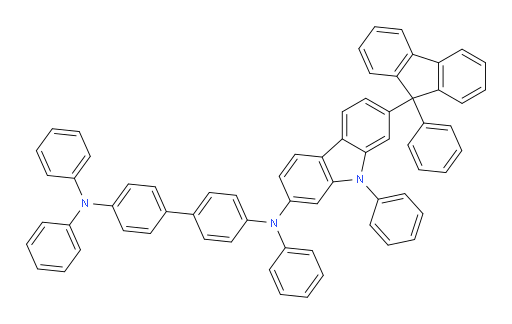 N4,N4,N4'-triphenyl-N4'-(9-phenyl-7-(9-phenyl-9H-fluoren-9-yl)-9H-carbazol-2-yl)-[1,1'-biphenyl]-4,4'-diamine