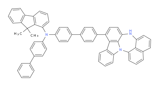 N-(4'-(4H-naphtho[1',8':5,6,7][1,4]diazepino[3,2,1-jk]carbazol-7-yl)-[1,1'-biphenyl]-4-yl)-N-([1,1'-biphenyl]-4-yl)-9,9-dimethyl-9H-fluoren-1-amine