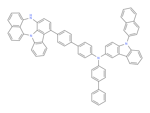 N-(4'-(4H-naphtho[1',8':5,6,7][1,4]diazepino[3,2,1-jk]carbazol-7-yl)-[1,1'-biphenyl]-4-yl)-N-([1,1'-biphenyl]-4-yl)-9-(naphthalen-2-yl)-9H-carbazol-3-amine
