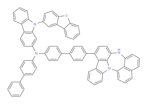 N-(4'-(4H-naphtho[1',8':5,6,7][1,4]diazepino[3,2,1-jk]carbazol-7-yl)-[1,1'-biphenyl]-4-yl)-N-([1,1'-biphenyl]-4-yl)-9-(dibenzo[b,d]thiophen-2-yl)-9H-carbazol-2-amine