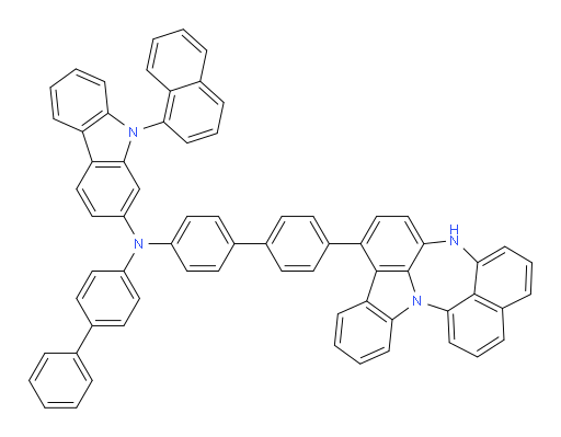 N-(4'-(4H-naphtho[1',8':5,6,7][1,4]diazepino[3,2,1-jk]carbazol-7-yl)-[1,1'-biphenyl]-4-yl)-N-([1,1'-biphenyl]-4-yl)-9-(naphthalen-1-yl)-9H-carbazol-2-amine