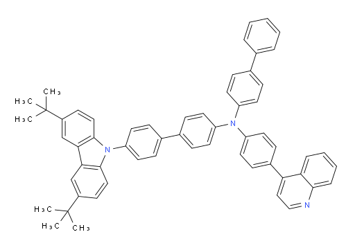 N-([1,1'-biphenyl]-4-yl)-4'-(3,6-di-tert-butyl-9H-carbazol-9-yl)-N-(4-(quinolin-4-yl)phenyl)-[1,1'-biphenyl]-4-amine