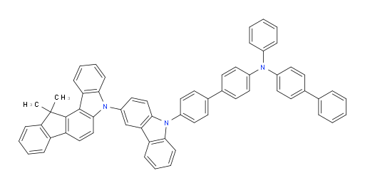 N-([1,1'-biphenyl]-4-yl)-4'-(3-(12,12-dimethylindeno[1,2-c]carbazol-5(12H)-yl)-9H-carbazol-9-yl)-N-phenyl-[1,1'-biphenyl]-4-amine