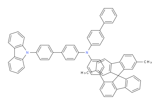 N-([1,1'-biphenyl]-4-yl)-4'-(9H-carbazol-9-yl)-N-(4-(2',7'-dimethyl-9,9'-spirobi[fluoren]-1-yl)phenyl)-[1,1'-biphenyl]-4-amine