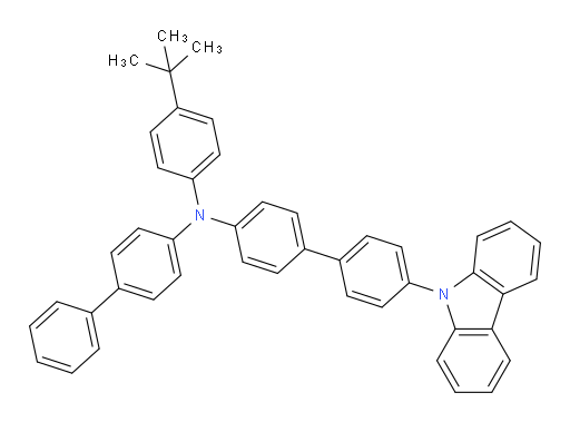 N-([1,1'-biphenyl]-4-yl)-N-(4-(tert-butyl)phenyl)-4'-(9H-carbazol-9-yl)-[1,1'-biphenyl]-4-amine