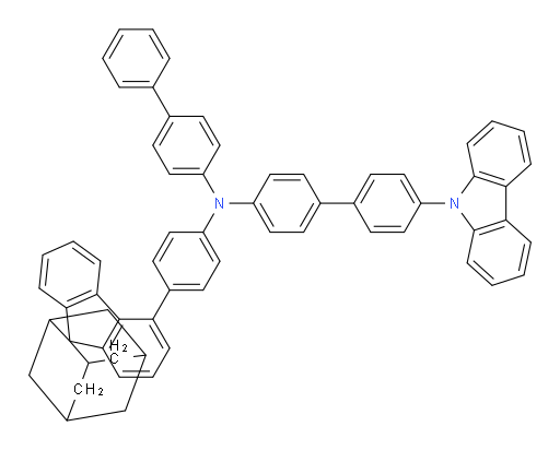 N-([1,1'-biphenyl]-4-yl)-4'-(9H-carbazol-9-yl)-N-(4-(spiro[adamantane-2,9'-fluoren]-4'-yl)phenyl)-[1,1'-biphenyl]-4-amine