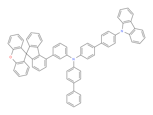 N-([1,1'-biphenyl]-4-yl)-4'-(9H-carbazol-9-yl)-N-(3-(spiro[fluorene-9,9'-xanthen]-4-yl)phenyl)-[1,1'-biphenyl]-4-amine
