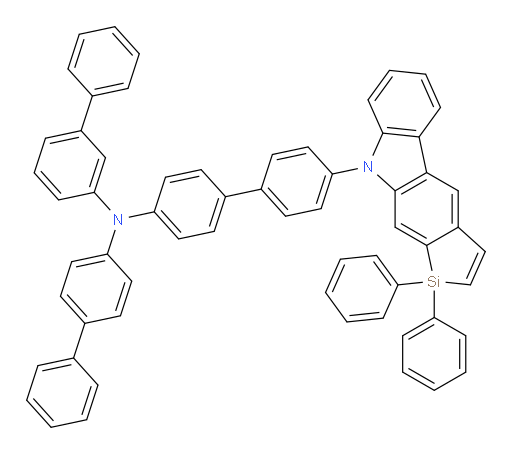 N-([1,1'-biphenyl]-4-yl)-N-(4'-(1,1-diphenylsilolo[2,3-b]carbazol-9(1H)-yl)-[1,1'-biphenyl]-4-yl)-[1,1'-biphenyl]-3-amine