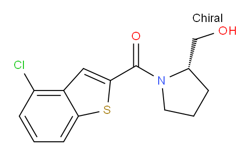 (S)-(4-chlorobenzo[b]thiophen-2-yl)(2-(hydroxymethyl)pyrrolidin-1-yl)methanone