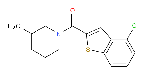 (4-chlorobenzo[b]thiophen-2-yl)(3-methylpiperidin-1-yl)methanone