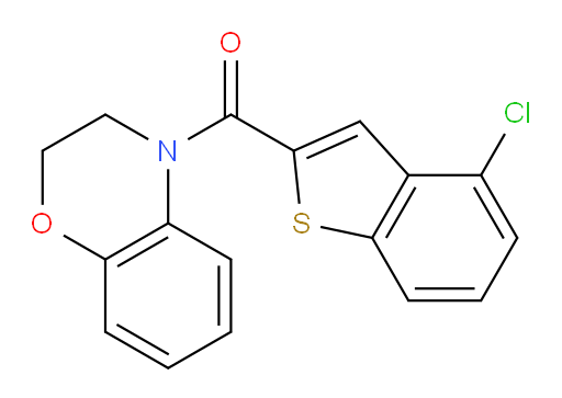 (2H-benzo[b][1,4]oxazin-4(3H)-yl)(4-chlorobenzo[b]thiophen-2-yl)methanone