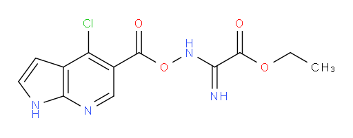 ethyl 2-(((4-chloro-1H-pyrrolo[2,3-b]pyridine-5-carbonyl)oxy)amino)-2-iminoacetate