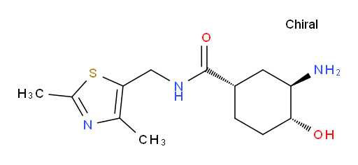 (1S,3R,4R)-3-amino-N-((2,4-dimethylthiazol-5-yl)methyl)-4-hydroxycyclohexanecarboxamide