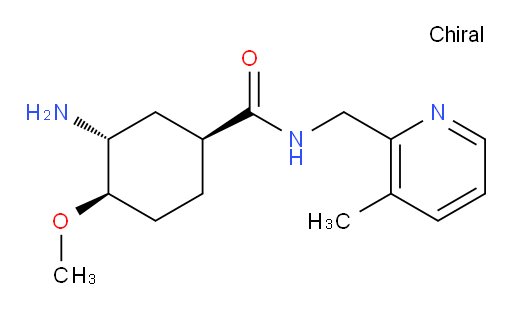 (1S,3R,4R)-3-amino-4-methoxy-N-((3-methylpyridin-2-yl)methyl)cyclohexanecarboxamide