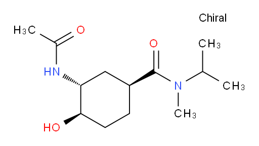 (1S,3R,4R)-3-acetamido-4-hydroxy-N-isopropyl-N-methylcyclohexanecarboxamide