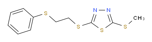 2-(methylthio)-5-((2-(phenylthio)ethyl)thio)-1,3,4-thiadiazole