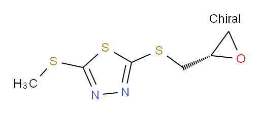 (S)-2-(methylthio)-5-((oxiran-2-ylmethyl)thio)-1,3,4-thiadiazole