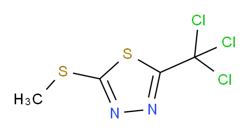 2-(methylthio)-5-(trichloromethyl)-1,3,4-thiadiazole