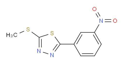 2-(methylthio)-5-(3-nitrophenyl)-1,3,4-thiadiazole