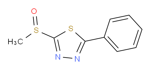 2-(methylsulfinyl)-5-phenyl-1,3,4-thiadiazole