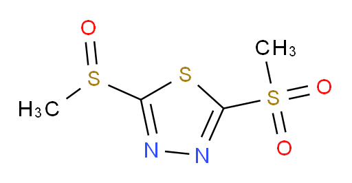2-(methylsulfinyl)-5-(methylsulfonyl)-1,3,4-thiadiazole