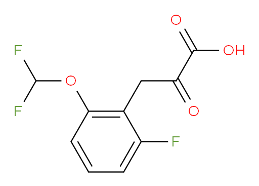 3-(2-(difluoromethoxy)-6-fluorophenyl)-2-oxopropanoic acid