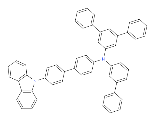 N-(4'-(9H-carbazol-9-yl)-[1,1'-biphenyl]-4-yl)-N-([1,1'-biphenyl]-3-yl)-[1,1':3',1''-terphenyl]-5'-amine