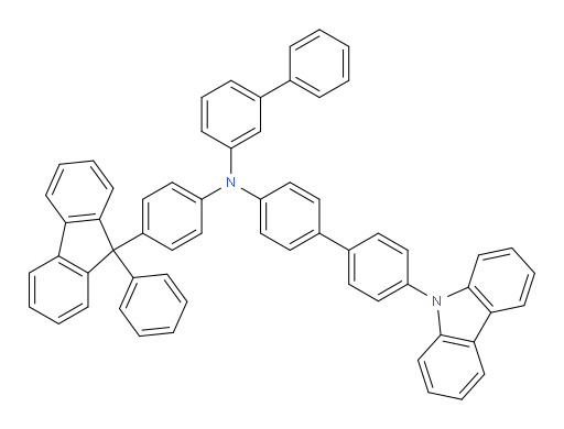 N-(4'-(9H-carbazol-9-yl)-[1,1'-biphenyl]-4-yl)-N-(4-(9-phenyl-9H-fluoren-9-yl)phenyl)-[1,1'-biphenyl]-3-amine