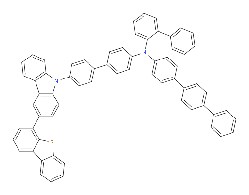 N-([1,1'-biphenyl]-2-yl)-N-(4'-(3-(dibenzo[b,d]thiophen-4-yl)-9H-carbazol-9-yl)-[1,1'-biphenyl]-4-yl)-[1,1':4',1''-terphenyl]-4-amine