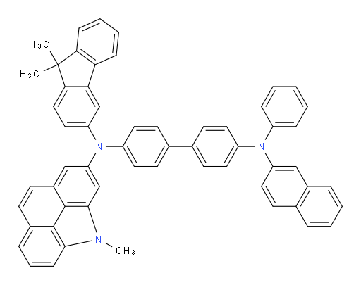N4-(9,9-dimethyl-9H-fluoren-3-yl)-N4-(4-methyl-4H-benzo[def]carbazol-2-yl)-N4'-(naphthalen-2-yl)-N4'-phenyl-[1,1'-biphenyl]-4,4'-diamine