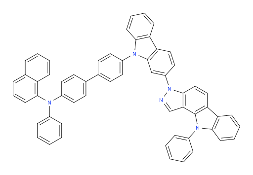 N-phenyl-N-(4'-(2-(10-phenylpyrazolo[4,3-a]carbazol-3(10H)-yl)-9H-carbazol-9-yl)-[1,1'-biphenyl]-4-yl)naphthalen-1-amine