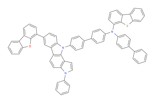 N-([1,1'-biphenyl]-4-yl)-N-(4'-(7-(dibenzo[b,d]furan-4-yl)-3-phenylpyrrolo[3,2-a]carbazol-10(3H)-yl)-[1,1'-biphenyl]-4-yl)dibenzo[b,d]thiophen-4-amine