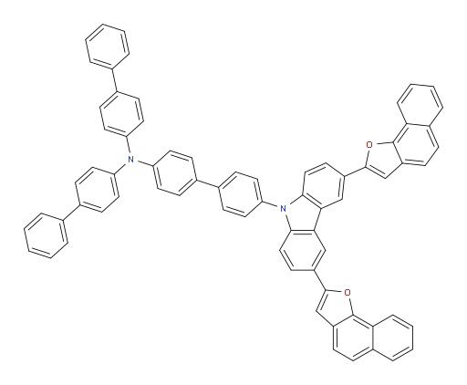 N,N-di([1,1'-biphenyl]-4-yl)-4'-(3,6-bis(naphtho[1,2-b]furan-2-yl)-9H-carbazol-9-yl)-[1,1'-biphenyl]-4-amine