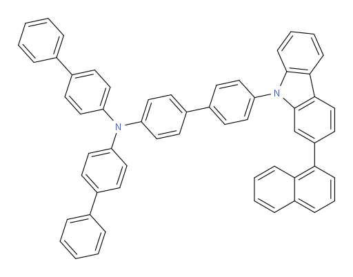 N,N-di([1,1'-biphenyl]-4-yl)-4'-(2-(naphthalen-1-yl)-9H-carbazol-9-yl)-[1,1'-biphenyl]-4-amine