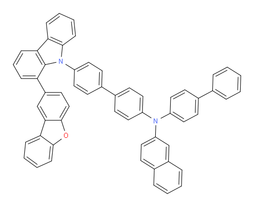 N-([1,1'-biphenyl]-4-yl)-N-(4'-(1-(dibenzo[b,d]furan-2-yl)-9H-carbazol-9-yl)-[1,1'-biphenyl]-4-yl)naphthalen-2-amine