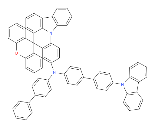 N-(4'-(9H-carbazol-9-yl)-[1,1'-biphenyl]-4-yl)-N-([1,1'-biphenyl]-4-yl)spiro[indolo[3,2,1-de]acridine-8,9'-xanthen]-10-amine