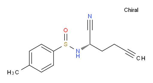 N-((S)-1-cyanopent-4-yn-1-yl)-4-methylbenzenesulfinamide
