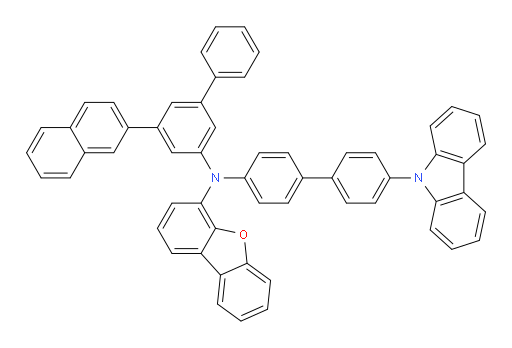 N-(4'-(9H-carbazol-9-yl)-[1,1'-biphenyl]-4-yl)-N-(5-(naphthalen-2-yl)-[1,1'-biphenyl]-3-yl)dibenzo[b,d]furan-4-amine