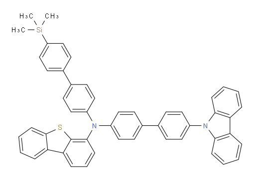 N-(4'-(9H-carbazol-9-yl)-[1,1'-biphenyl]-4-yl)-N-(4'-(trimethylsilyl)-[1,1'-biphenyl]-4-yl)dibenzo[b,d]thiophen-4-amine