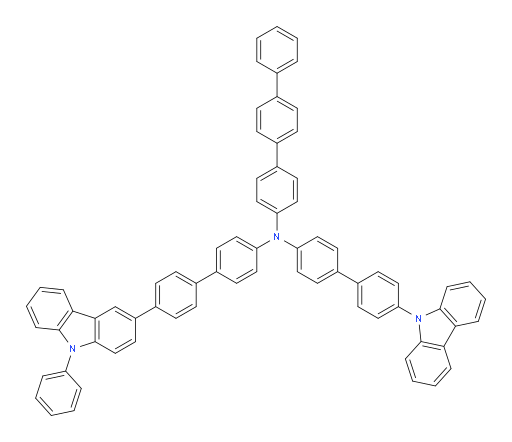 N-(4'-(9H-carbazol-9-yl)-[1,1'-biphenyl]-4-yl)-N-(4'-(9-phenyl-9H-carbazol-3-yl)-[1,1'-biphenyl]-4-yl)-[1,1':4',1''-terphenyl]-4-amine