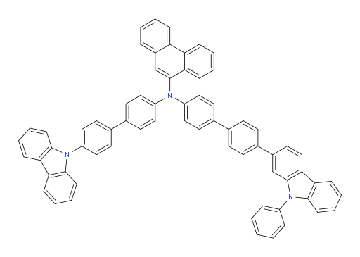 N-(4'-(9H-carbazol-9-yl)-[1,1'-biphenyl]-4-yl)-N-(4'-(9-phenyl-9H-carbazol-2-yl)-[1,1'-biphenyl]-4-yl)phenanthren-9-amine