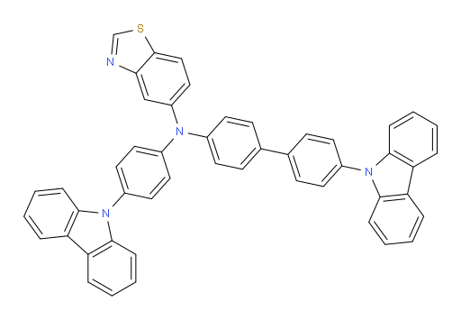 N-(4'-(9H-carbazol-9-yl)-[1,1'-biphenyl]-4-yl)-N-(4-(9H-carbazol-9-yl)phenyl)benzo[d]thiazol-5-amine