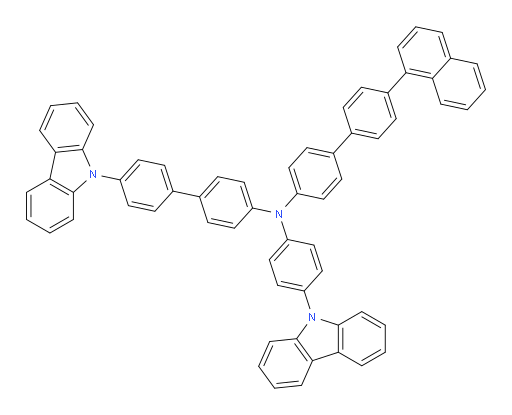 N-(4'-(9H-carbazol-9-yl)-[1,1'-biphenyl]-4-yl)-N-(4-(9H-carbazol-9-yl)phenyl)-4'-(naphthalen-1-yl)-[1,1'-biphenyl]-4-amine